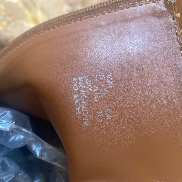 Like new Coach Rory Riding Boot Saddle Brown 7C - Picture 5 of 5